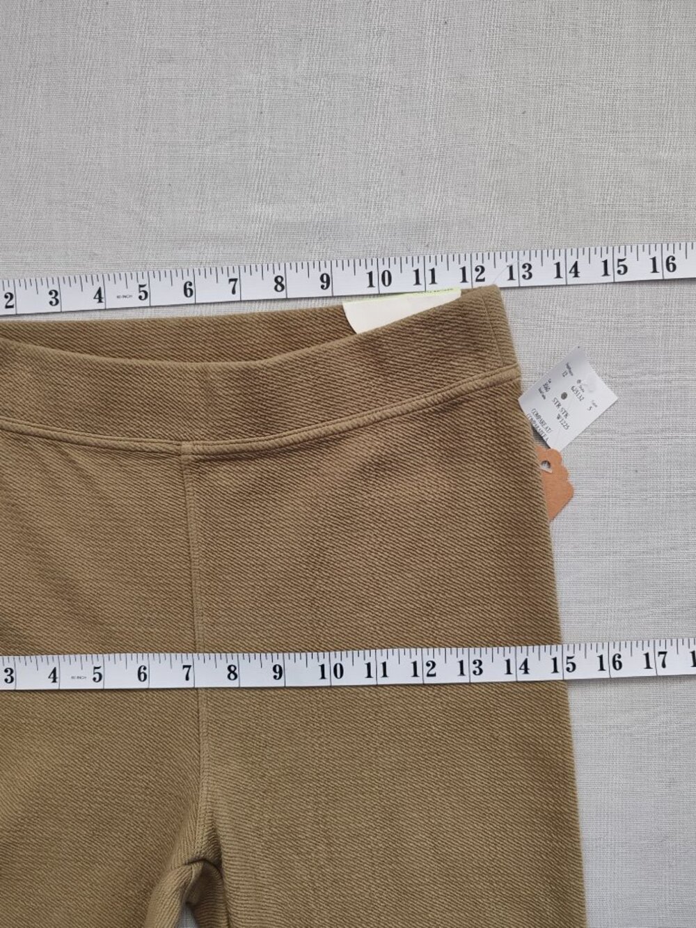 OFFLINE by Aerie Hi-Rise Flare Leggings Ribbed Textured Tan Brown Size M NWT - Picture 4 of 14